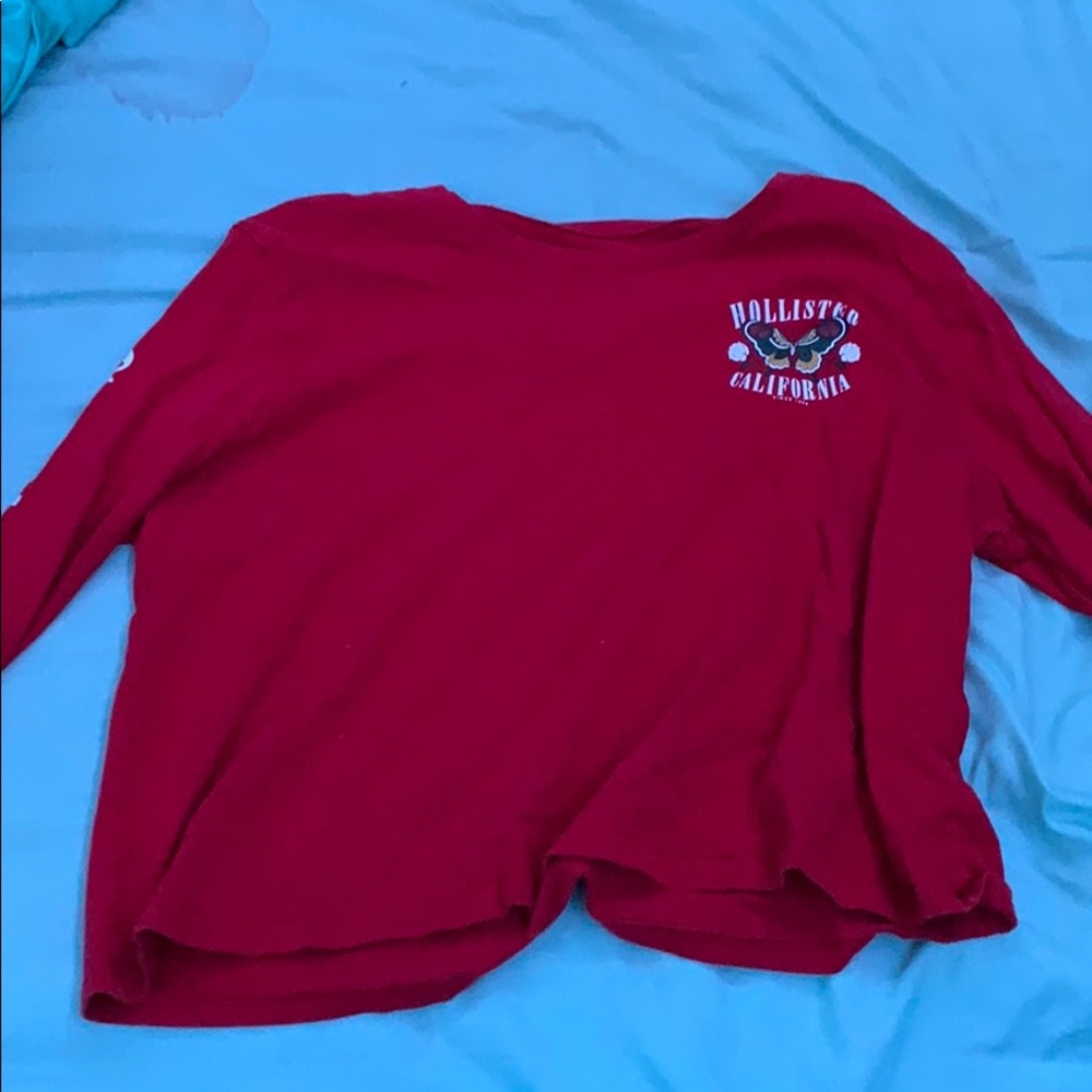 hollister graphic long sleeve tee